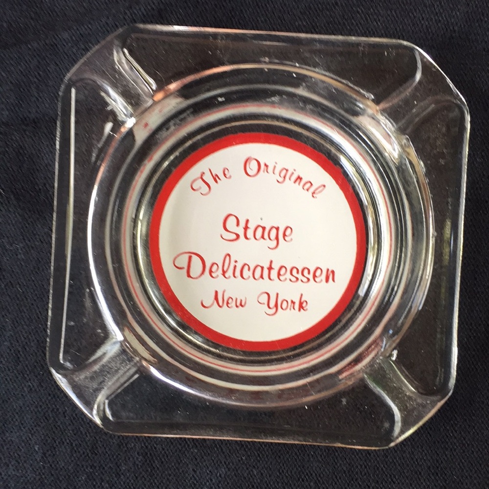 Vintage Original Stage Delicatessen NYC Ashtray